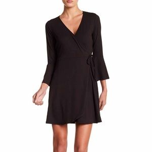 Bell Sleeve Wrap Dress